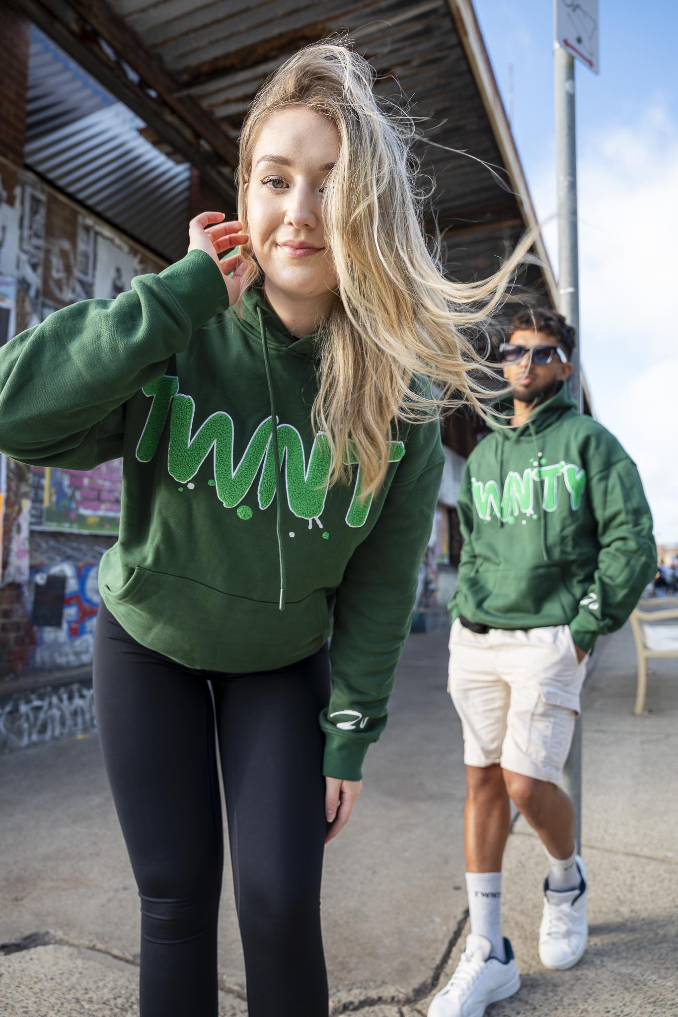 green hoodie green hoodie